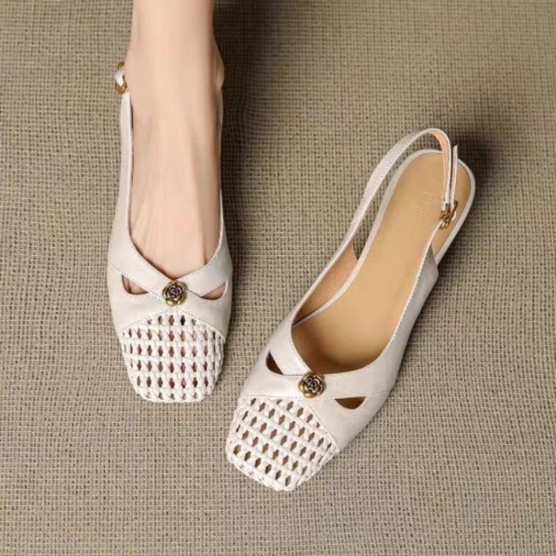 Women Shoes Sandals - Sandálias femininas de bico fechado estilo