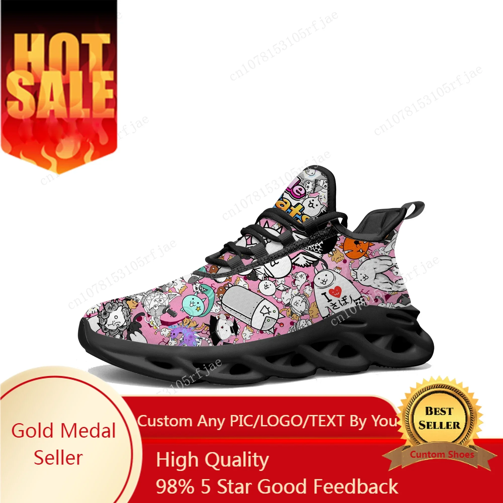 Women'S Shoes Running Sports - Tênis The Battle Cats Flats, estilo
