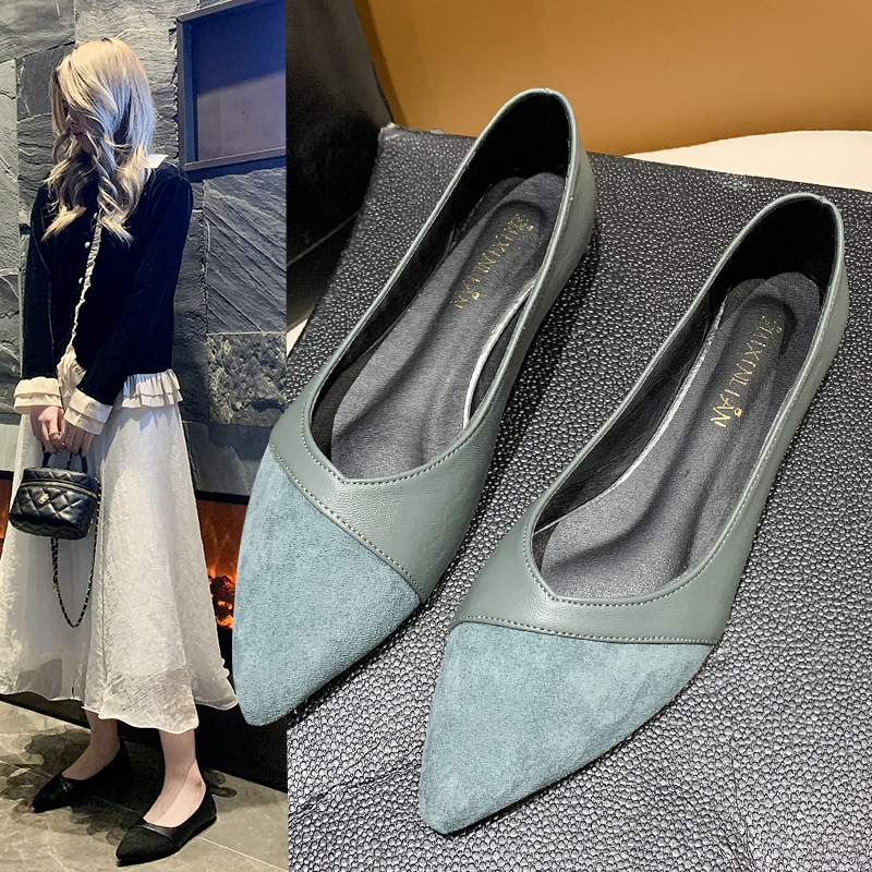 Women Shoes Black - Sapatos planos de couro preto para
