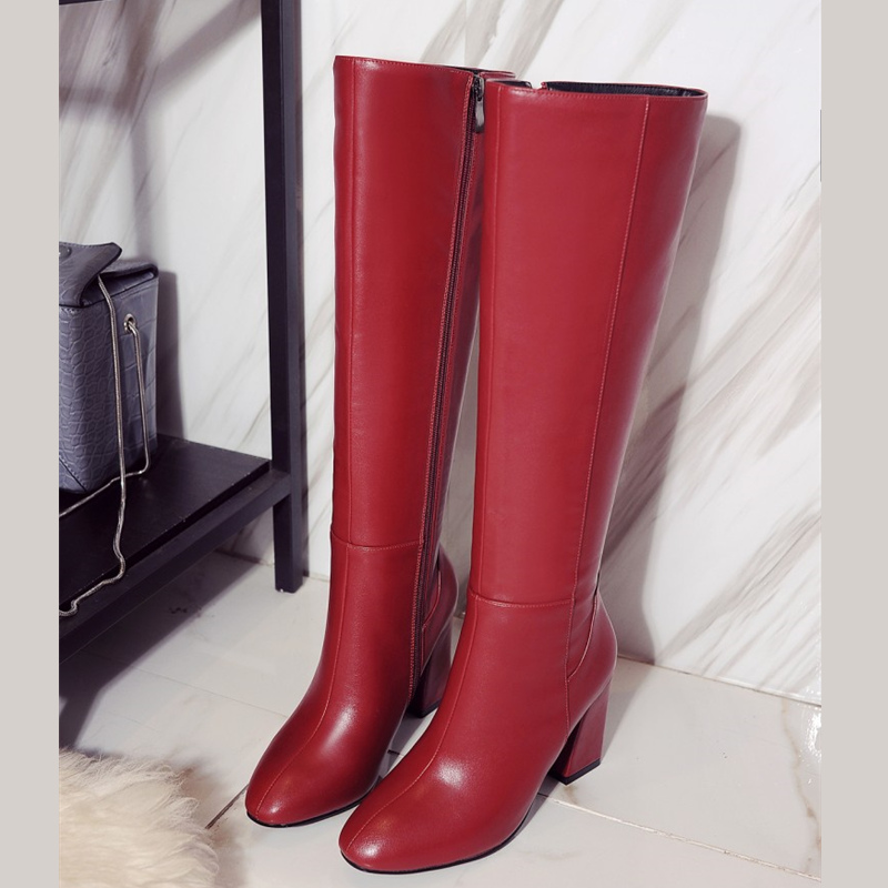 Moda vermelha inverno feminino - Zip Up Boots Short avaliação e preço