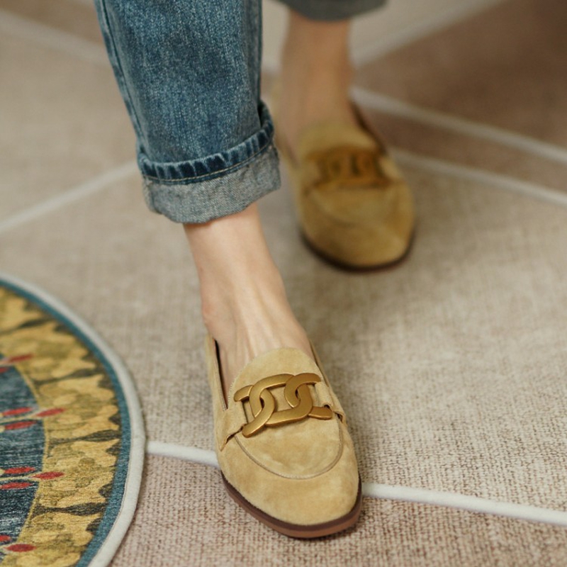 Mocassins de couro camurça par - Women Shoes Black avaliação e preço