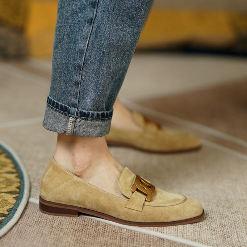 Mocassins de couro camurça par - Women Shoes Black avaliação e preço