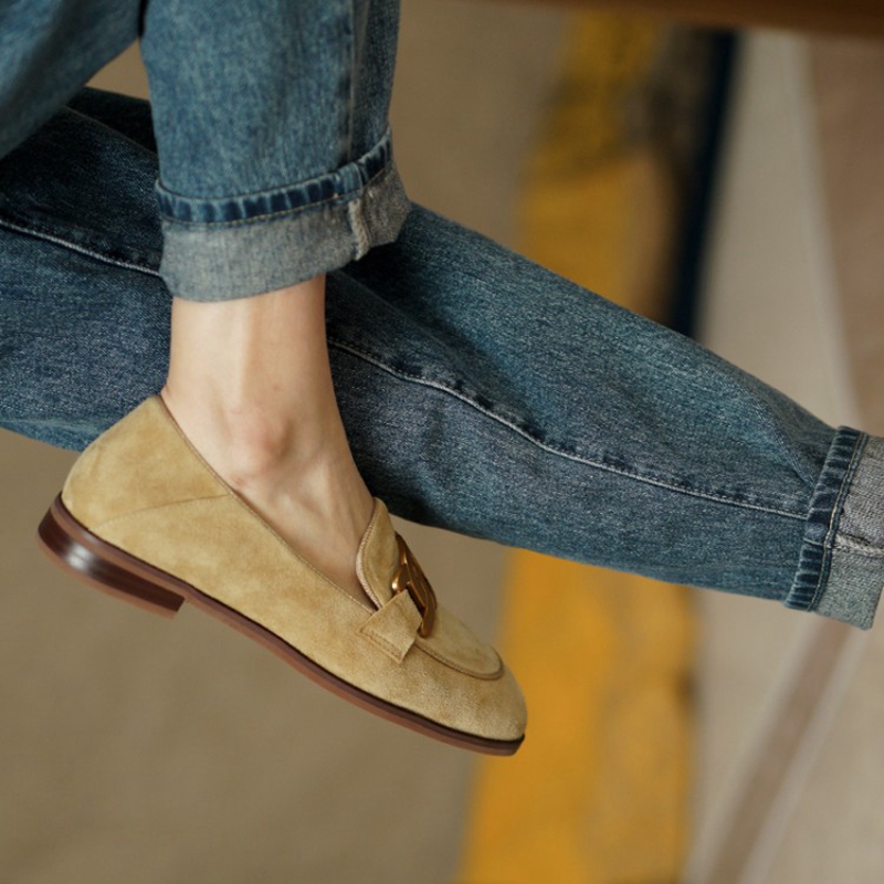 Mocassins de couro camurça par - Women Shoes Black avaliação e preço