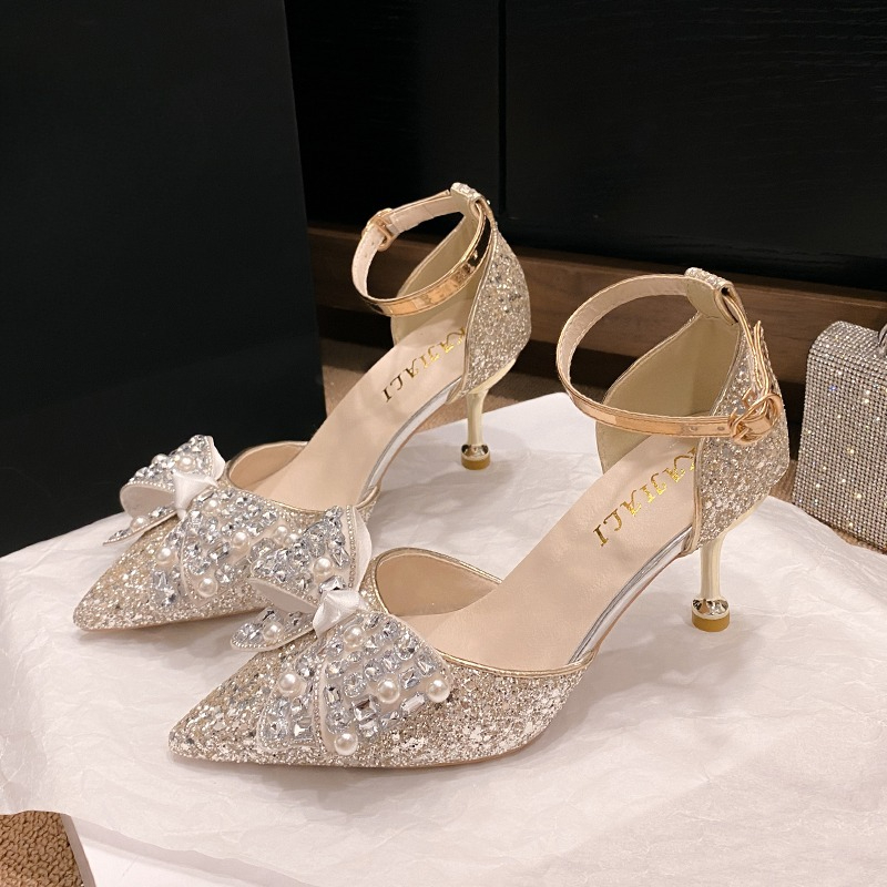 Mulheres requintadas sandálias - Rhinestone Sandal Women avaliação e preço