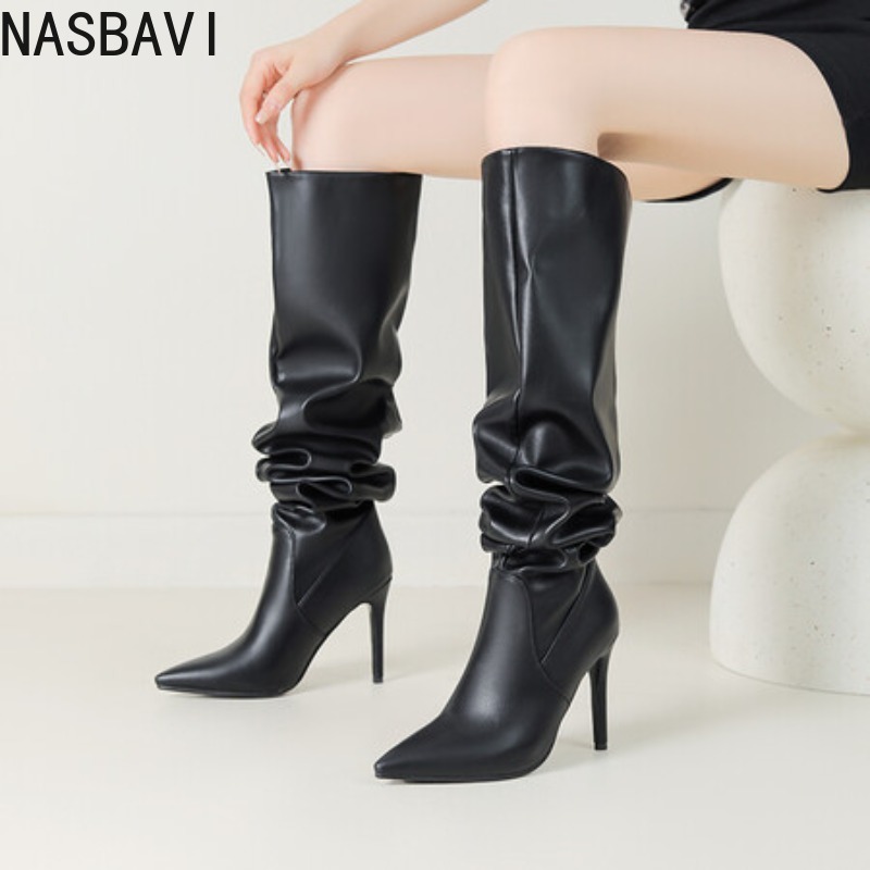 Botas Femininas de Luxo NASBAV - Zip Up Boots Short avaliação e preço