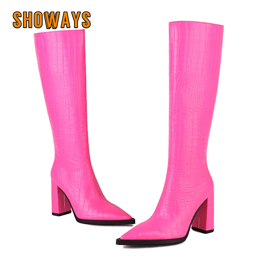 Botas femininas de couro de cr - Zip Up Boots Short avaliação e preço