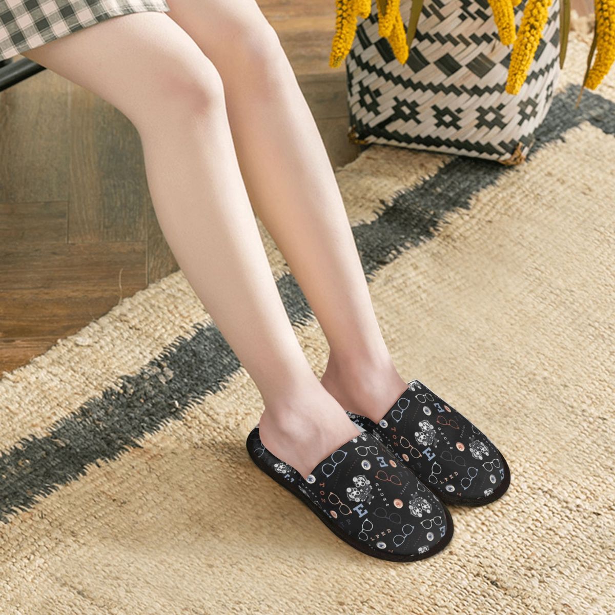 Chinelos femininos com estampa - Shoes Women Chart avaliação e preço