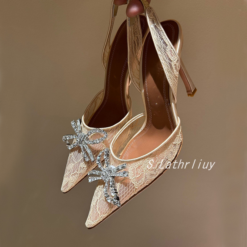 Sandálias strass flor apontou  - Rhinestone Sandal Women avaliação e preço